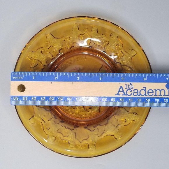 Indiana Glass Tiara Amber Plates - Picture 7 of 9
